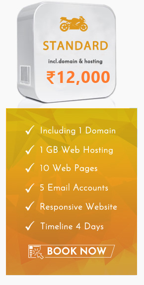 Web design package standard in Srinagar